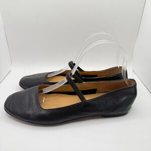 Madewell Woman’s The Greta True Black Slip On Leather Ballet Flats- Size 7.5